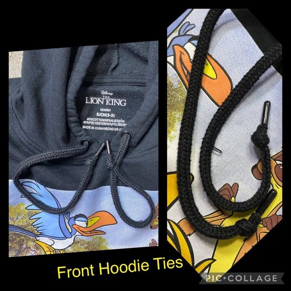 The Lion King Hakuna Matata Hoodie Juniors Size S (3-5) Simba Timon Pumbaa Zazu - Picture 12 of 12